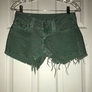 Denim cutoff shorts